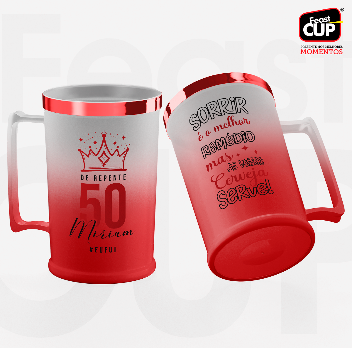 Caneca Chopp 500ml Degrade - Premium
