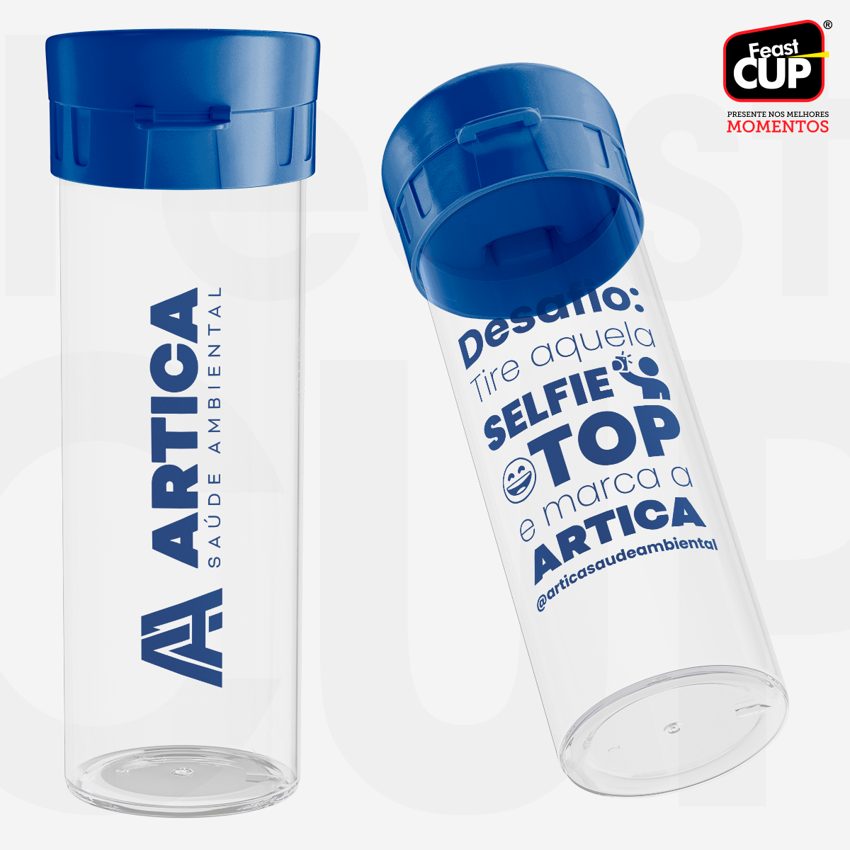 Garrafa Acqua Premium 490ml - Transparente