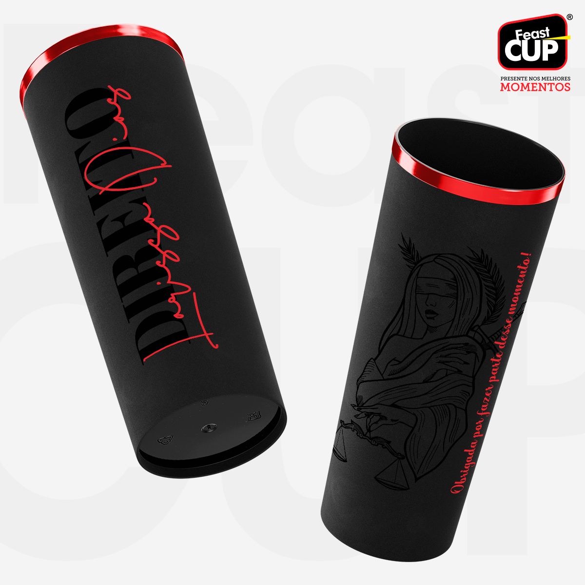 Long Drink 350ml - Preto Fosco Premium