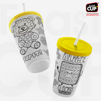 Copos para colorir 400ml