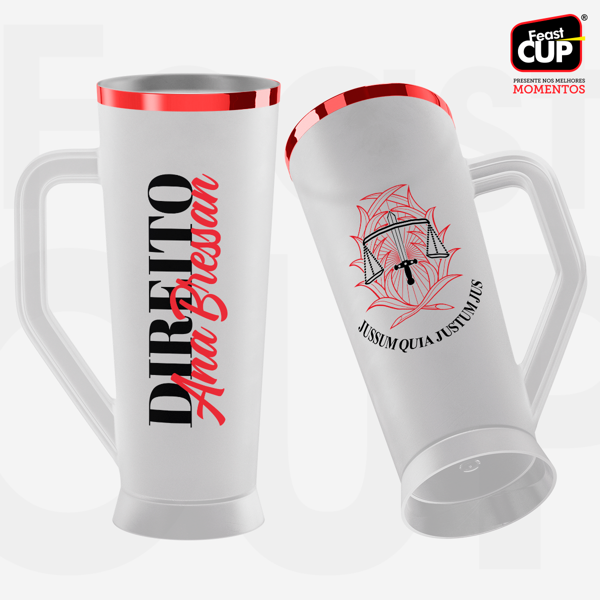 Caneca Slim 430ml - Fosca Gelo Premium