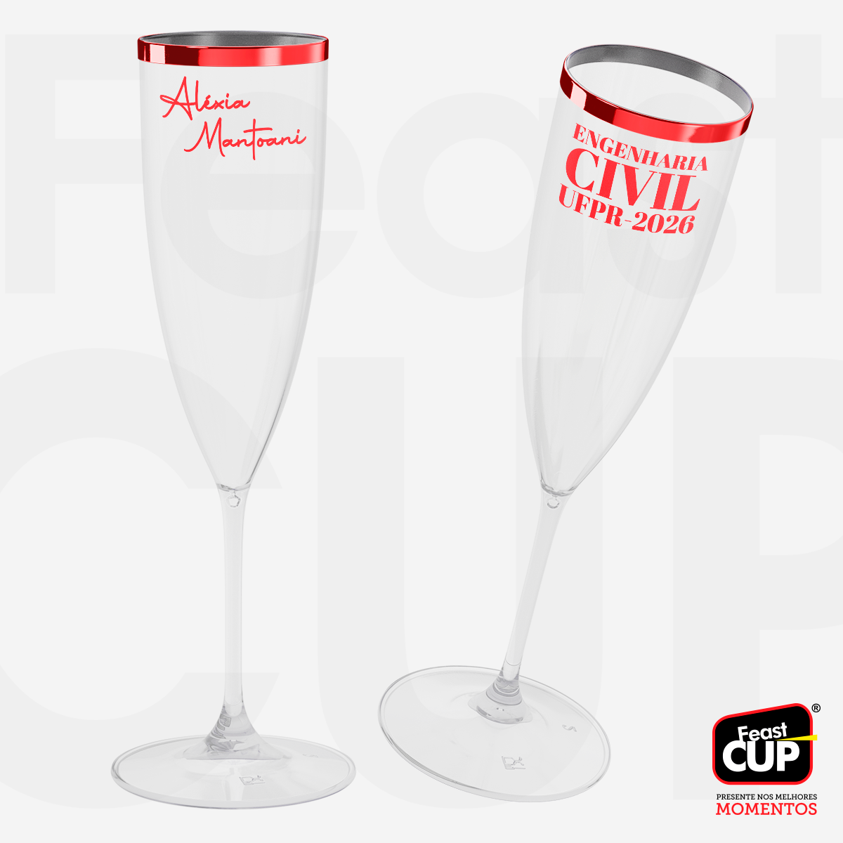 Taça Champanhe 170ml - Transparente Premium