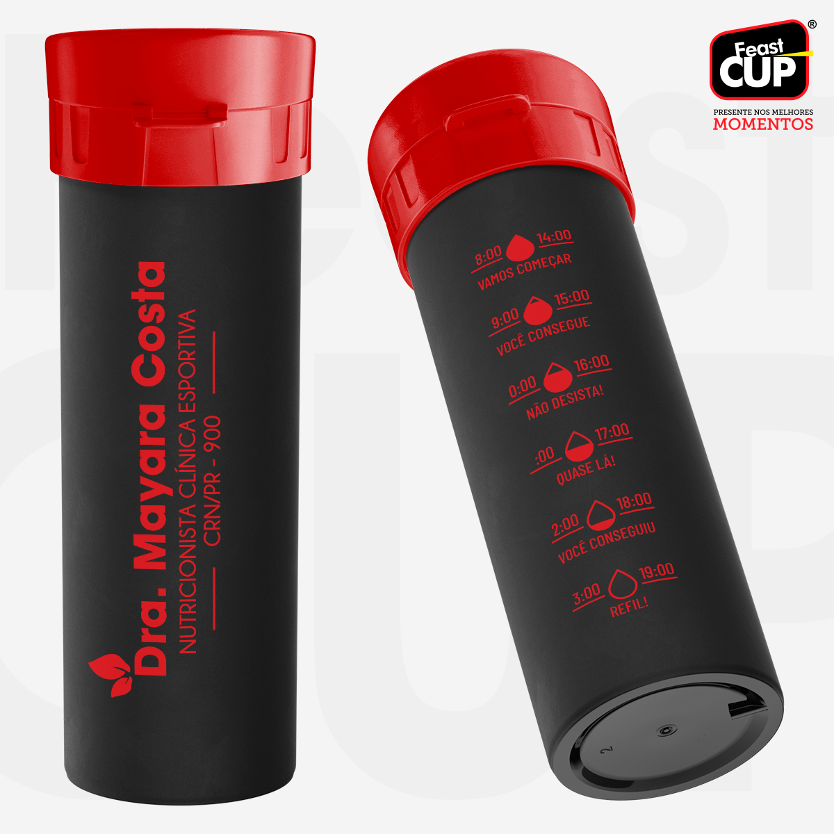 Garrafa Acqua Premium 490ml - Preta Fosca