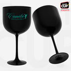 Taça Gin 590ml Preta Leitosa
