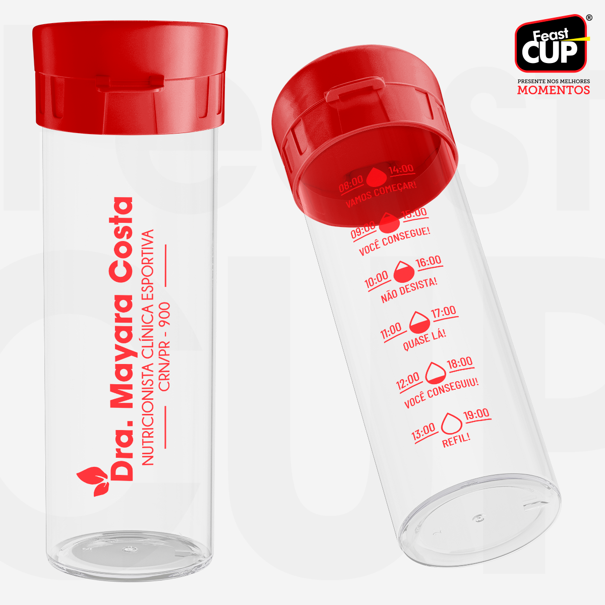 Garrafa Acqua Premium 490ml - Transparente