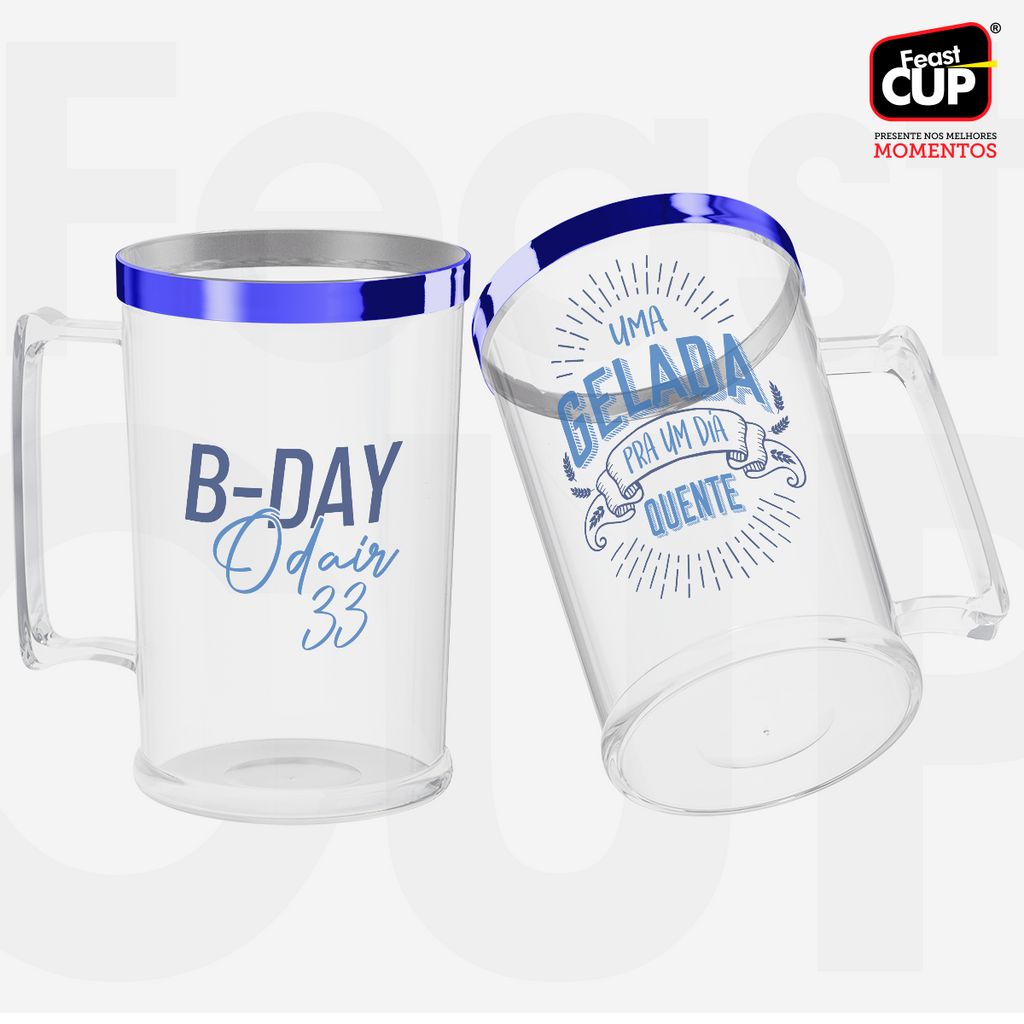 Caneca Chopp 500ml - Transparente Premium