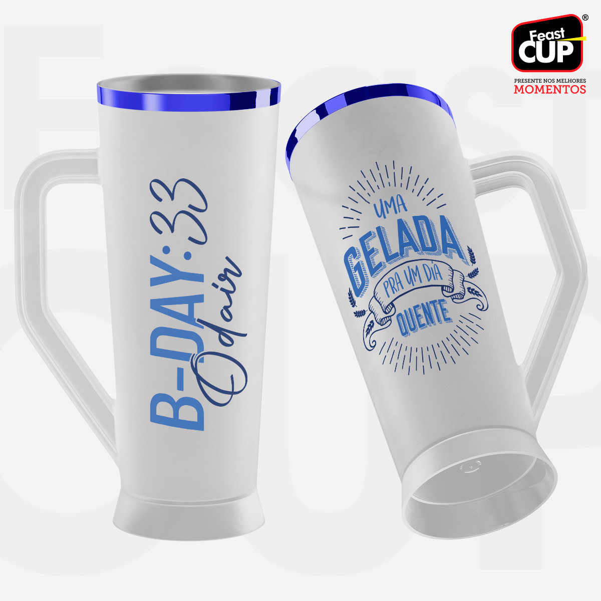 Caneca Slim 430ml - Fosca Gelo Premium