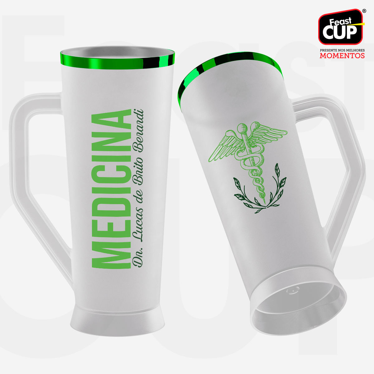 Caneca Slim 430ml - Fosca Gelo Premium