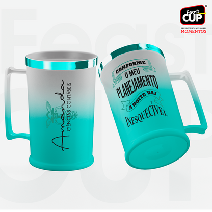 Caneca Chopp 500ml Degrade - Premium