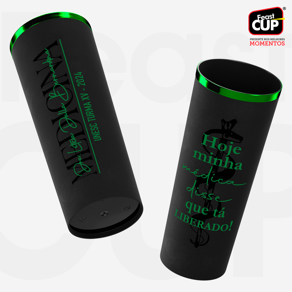 Long Drink 350ml - Preto Fosco Premium