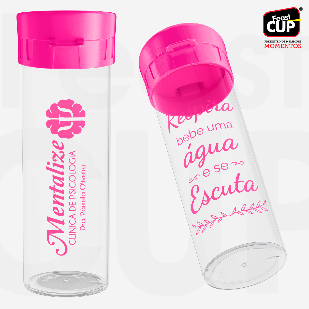 Garrafa Acqua Premium 490ml - Transparente