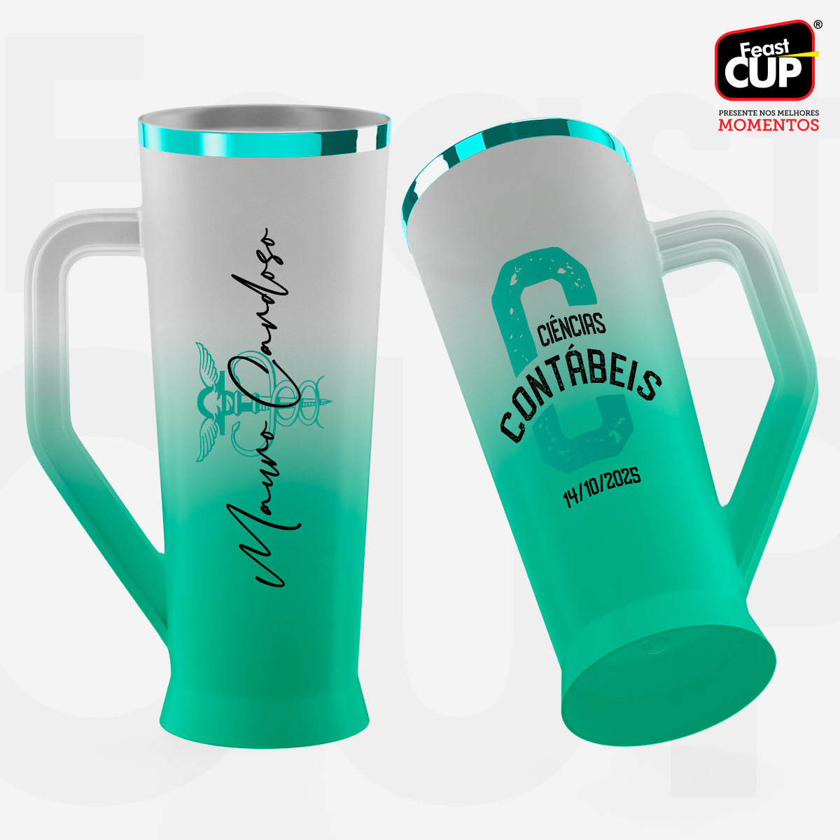 Caneca Slim 430ml - Degrade Premium