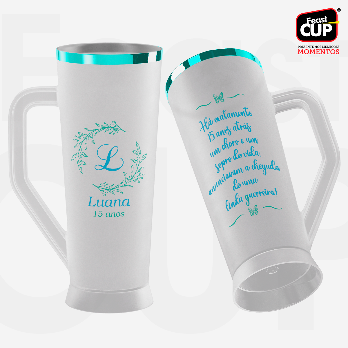 Caneca Slim 430ml - Fosca Gelo Premium