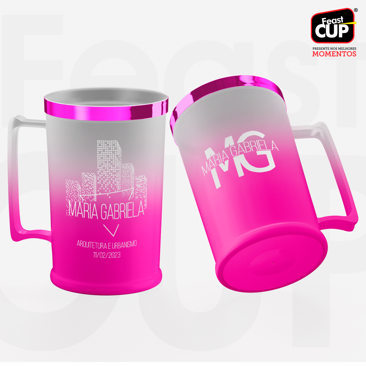 Caneca Chopp 500ml Degrade - Premium