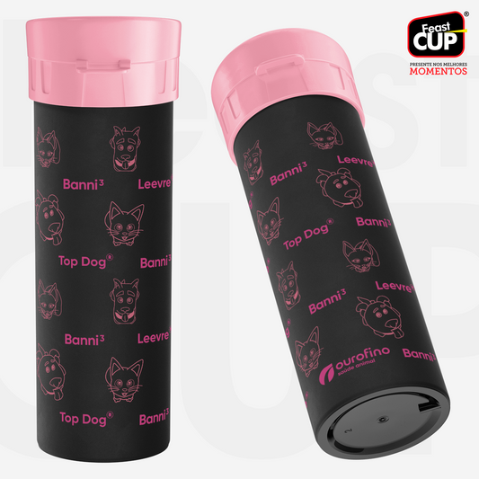 Garrafa Acqua Premium 490ml - Preta Fosca