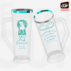 Caneca Slim 430ml - Transparente Premium