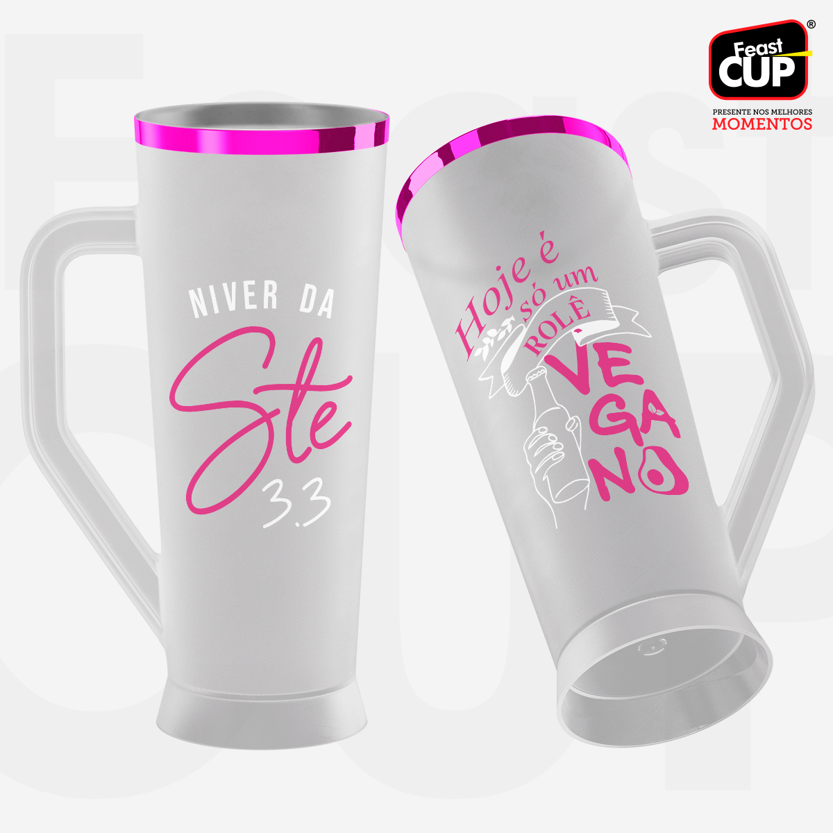 Caneca Slim 430ml - Fosca Gelo Premium