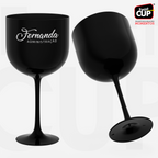 Taça Gin 590ml Preta Leitosa