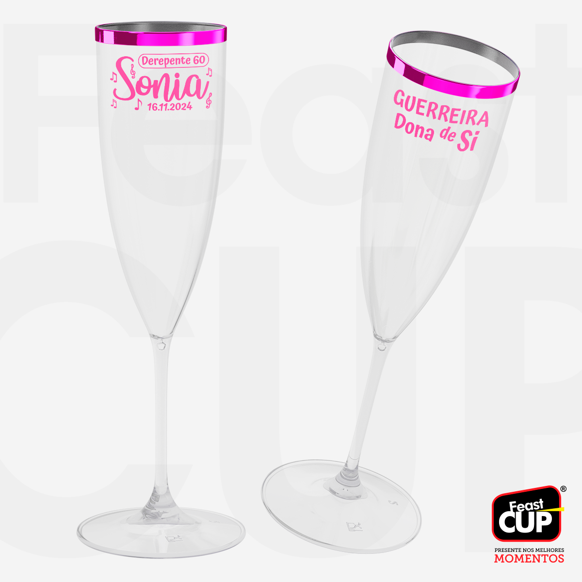 Taça Champanhe 170ml - Transparente Premium