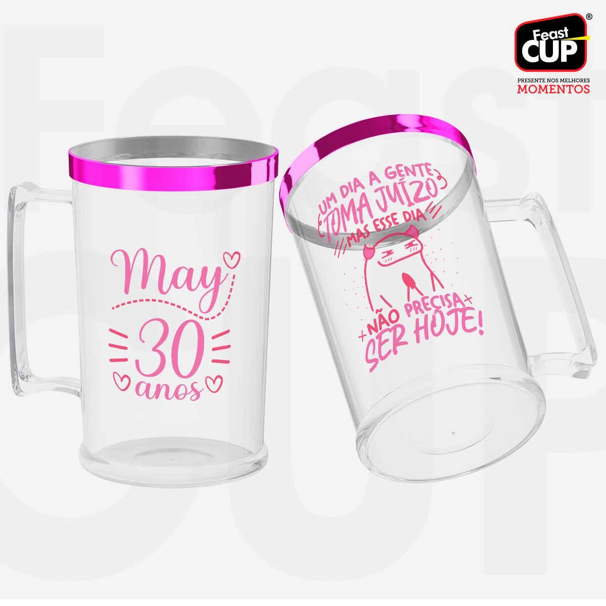 Caneca Chopp 500ml - Transparente Premium