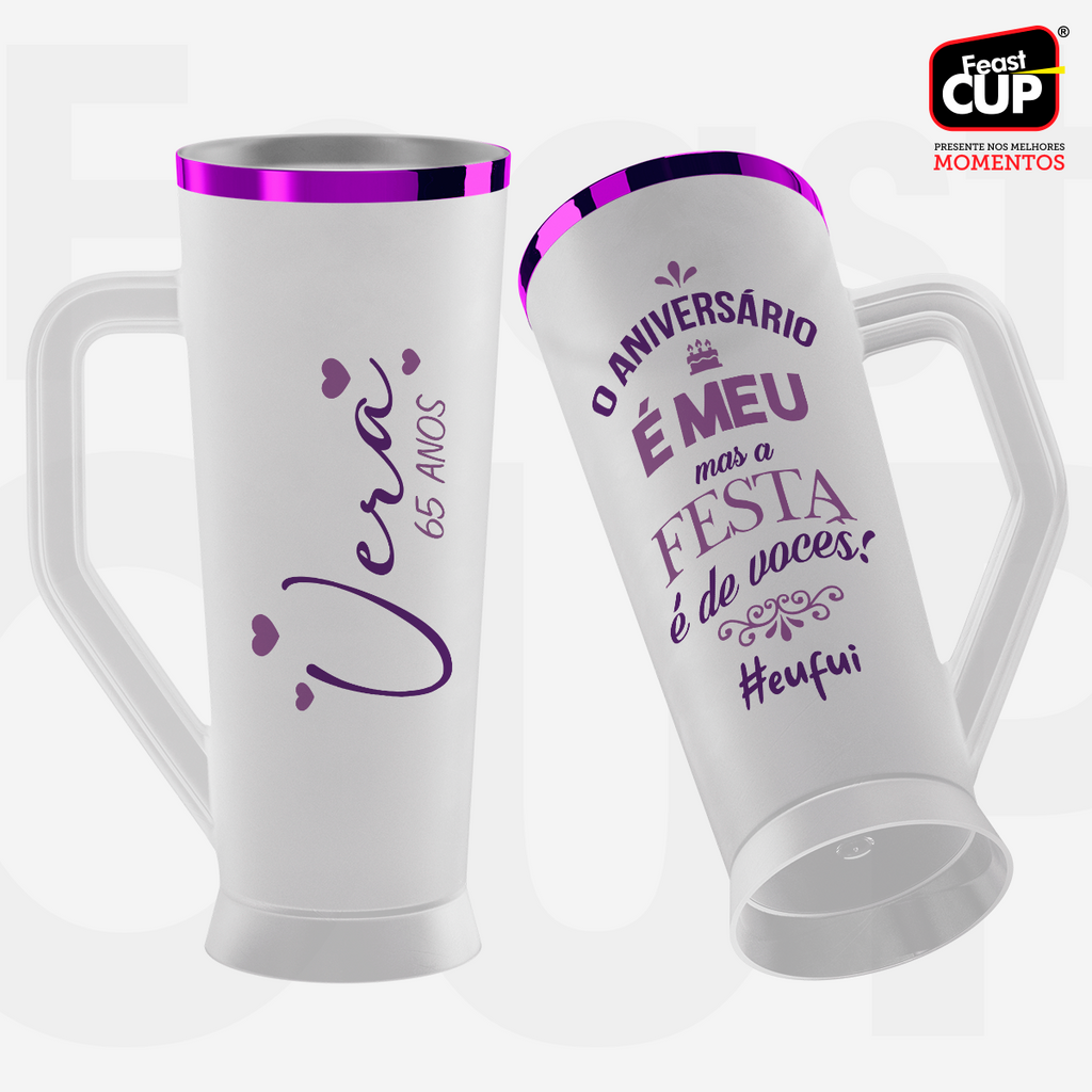 Caneca Slim 430ml - Fosca Gelo Premium