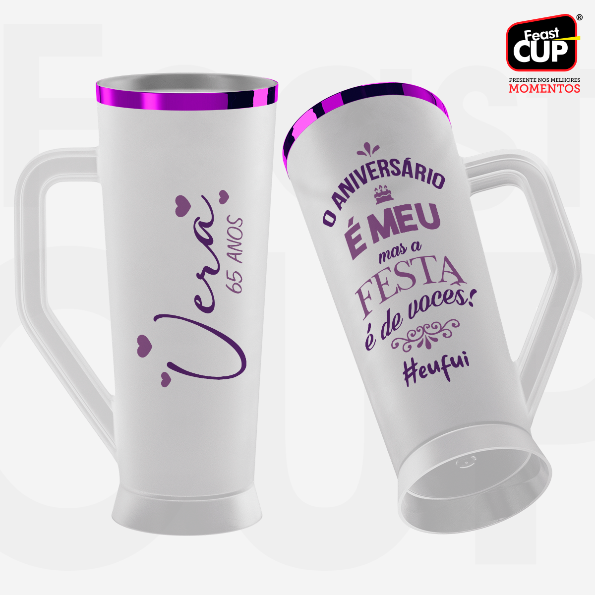 Caneca Slim 430ml - Fosca Gelo Premium