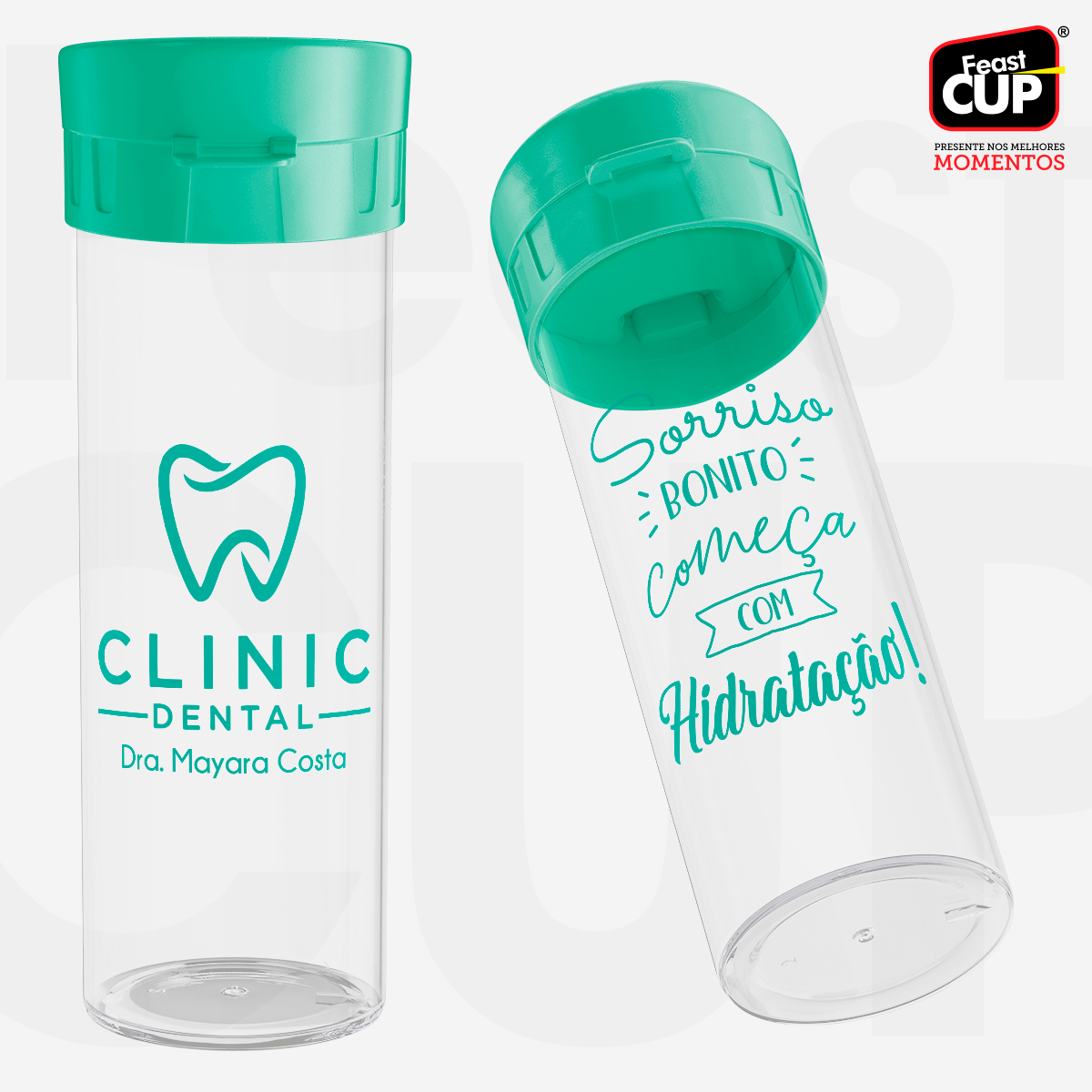 Garrafa Acqua Premium 490ml - Transparente