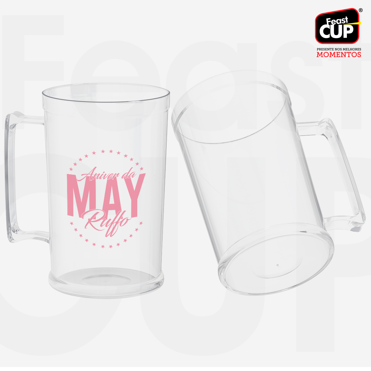 Caneca Chopp 500ml Transparente