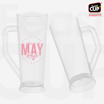 Caneca Slim 430ml Transparente