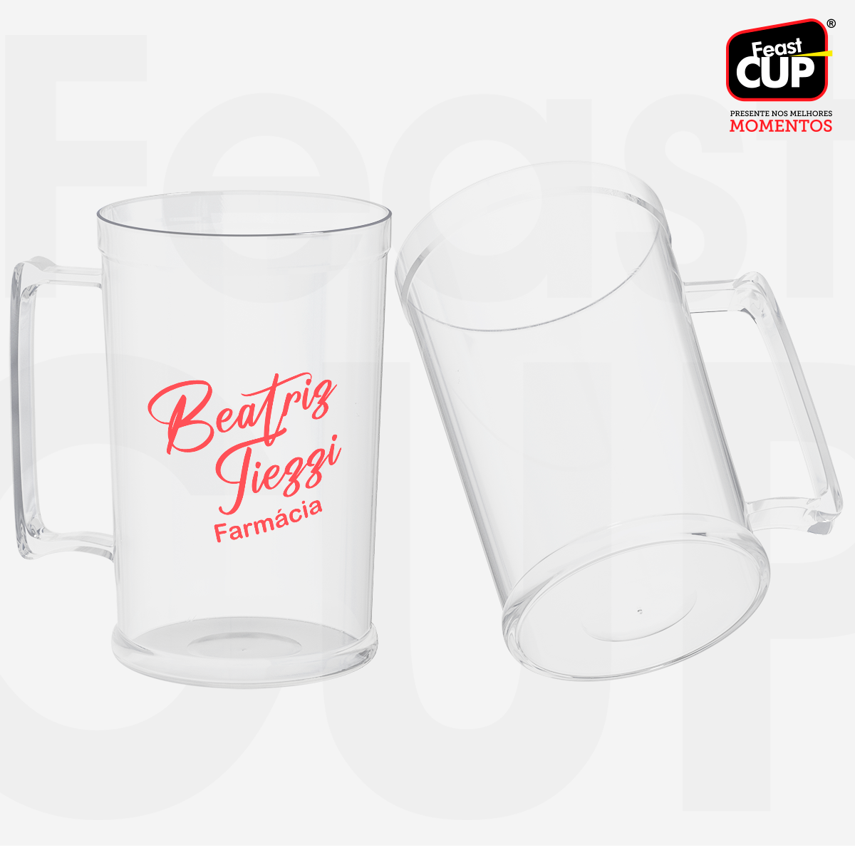 Caneca Chopp 500ml Transparente