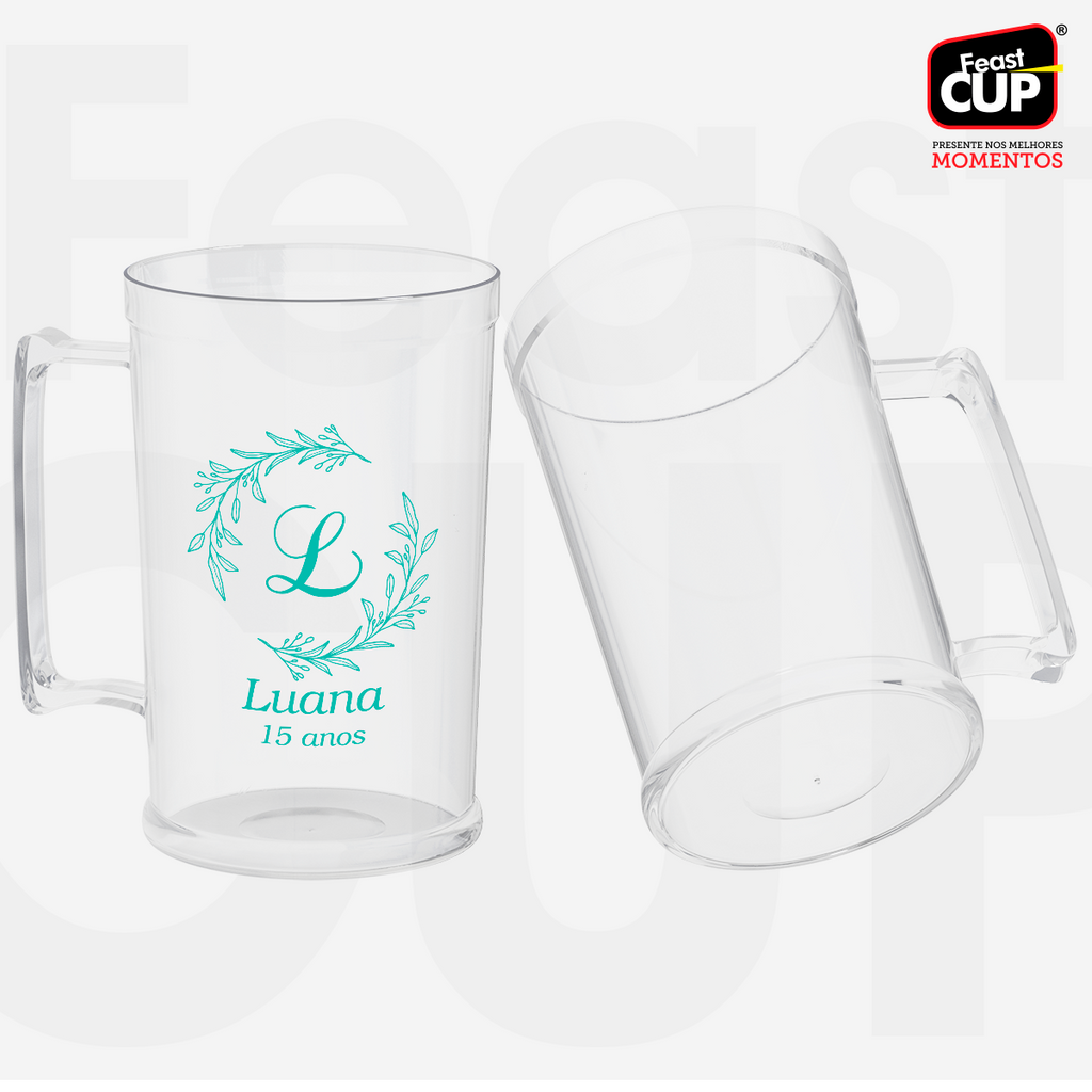 Caneca Chopp 500ml Transparente