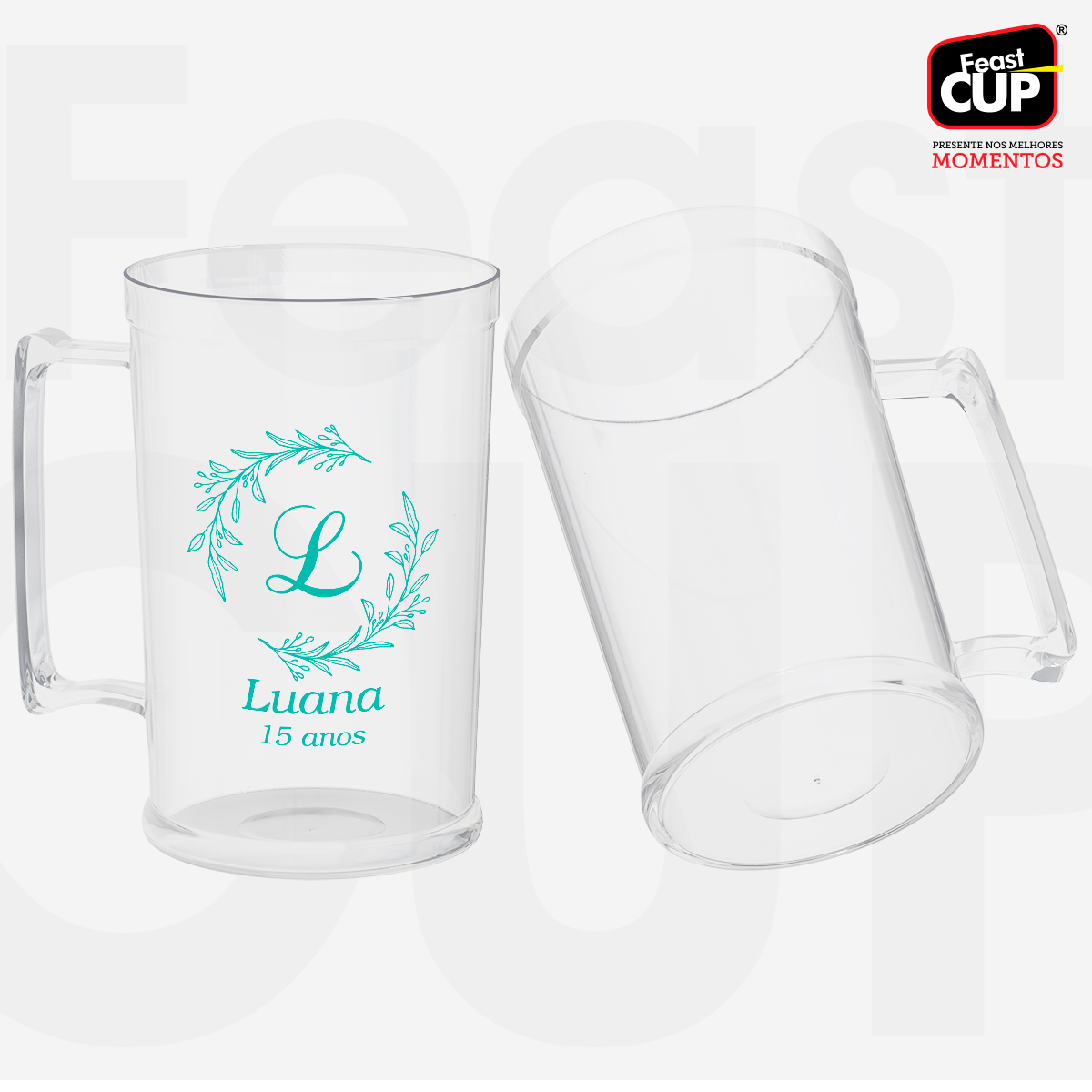 Caneca Chopp 500ml Transparente