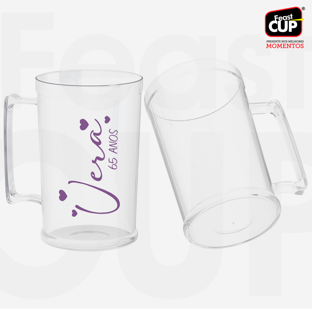 Caneca Chopp 500ml Transparente