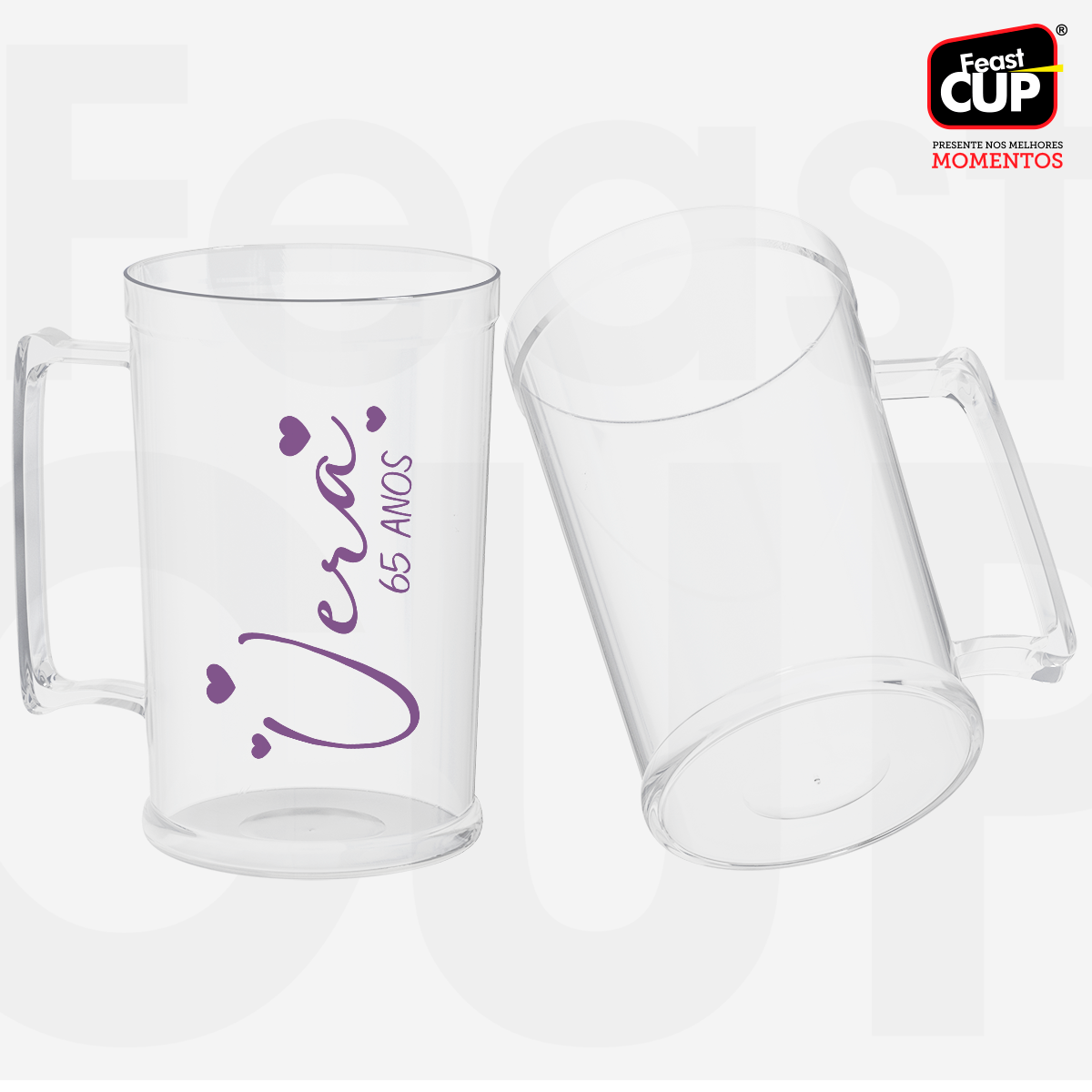 Caneca Chopp 500ml Transparente