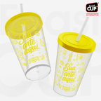Caldereta personalizada Copa do Mundo 400ml amarela