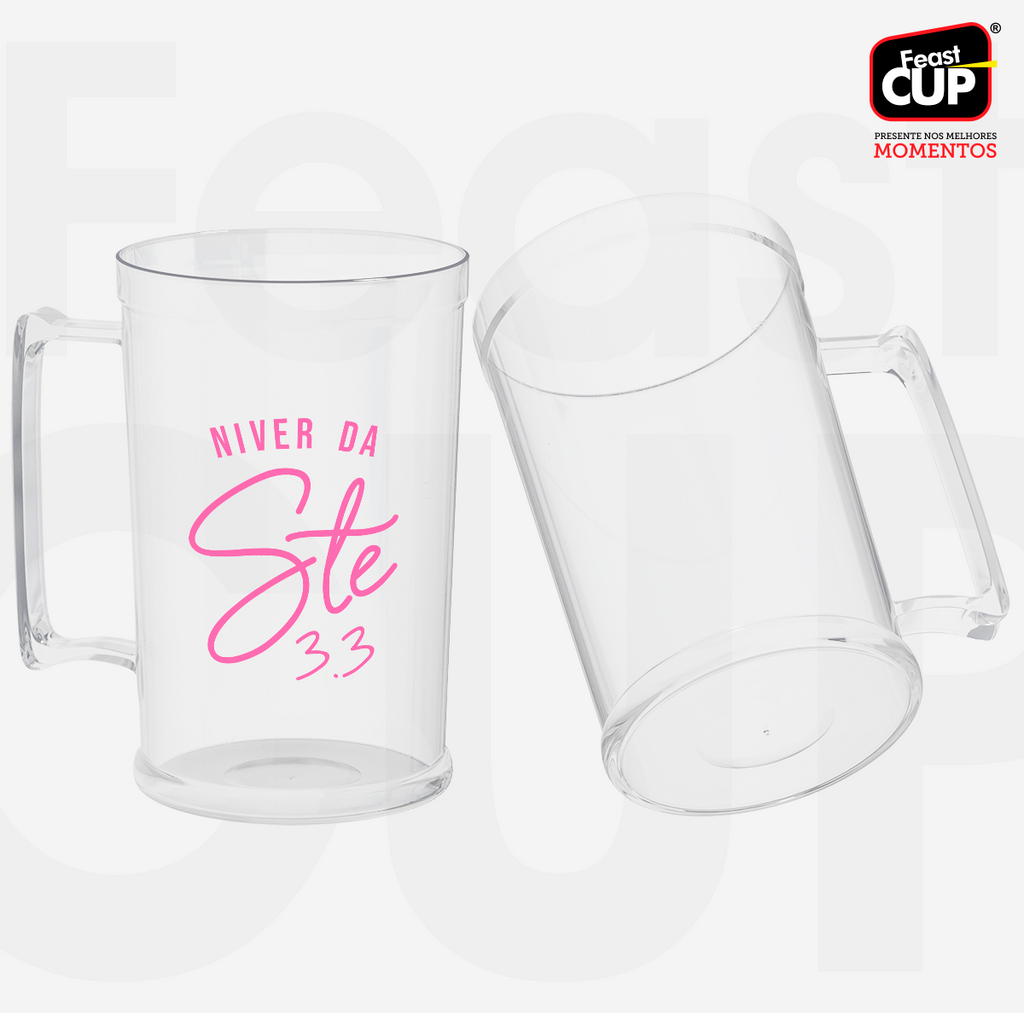 Caneca Chopp 500ml Transparente