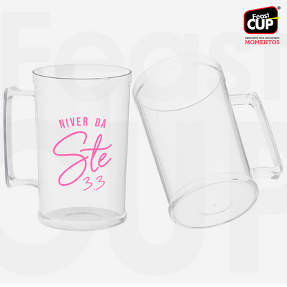Caneca Chopp 500ml Transparente